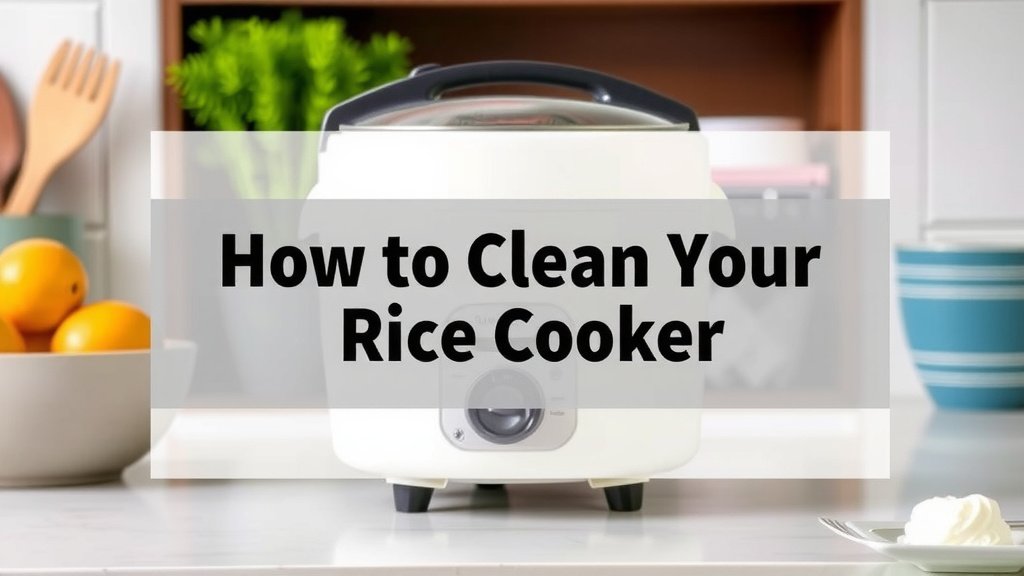 How to Clean Your Rice Cooker: A Simple Guide