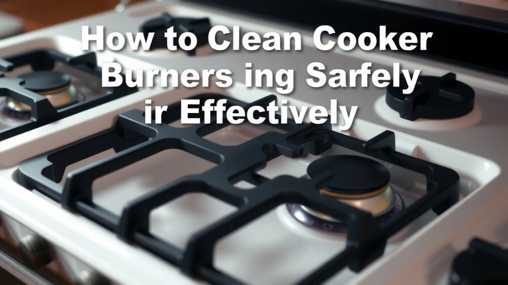 How to Clean Cooker Burners Safely and Effectively