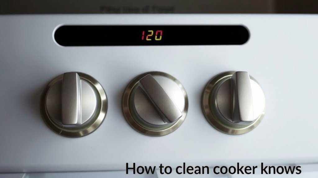 Easy Guide: How to Clean Cooker Knobs