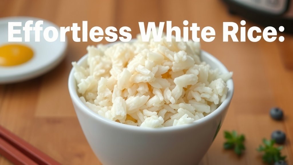 Effortless White Rice: Your Rice Cooker Guide