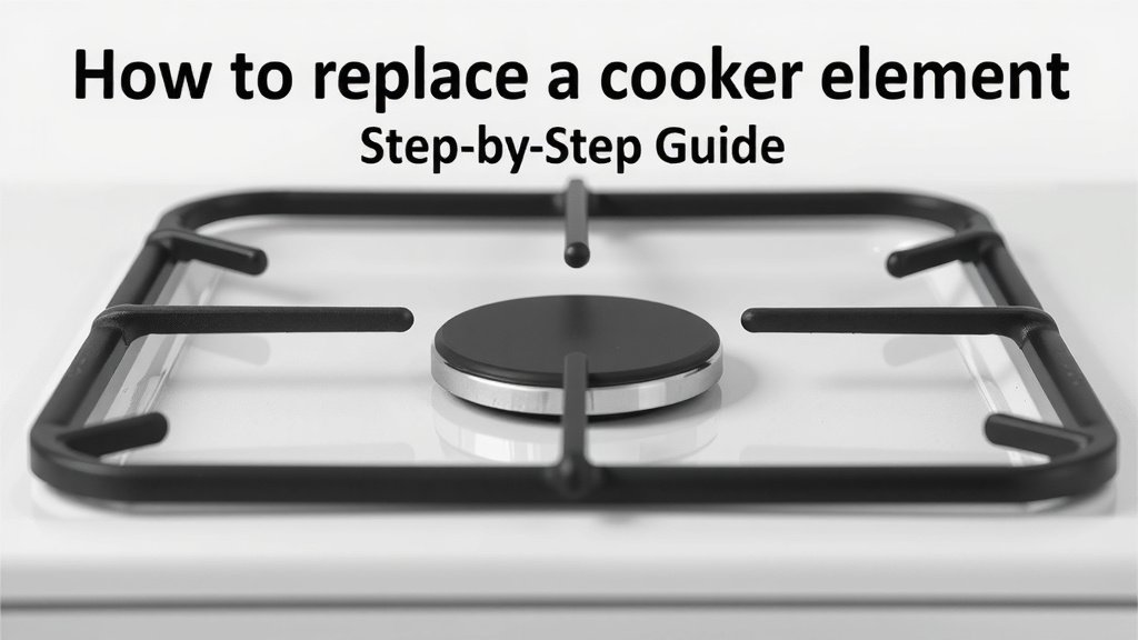 How to Replace a Cooker Element: A Step-by-Step Guide