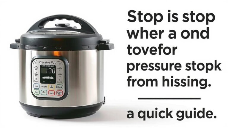 Stop Your Pressure Cooker From Hissing: A Quick Guide