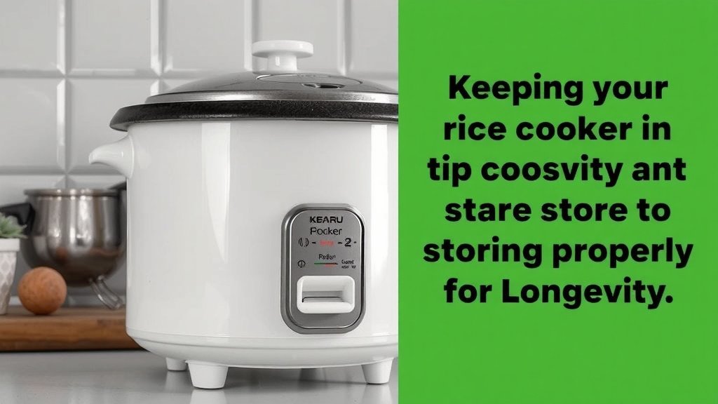 Keeping Your Rice Cooker in Tip-Top Shape
