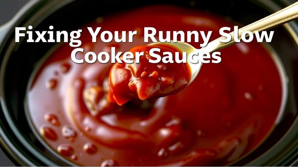 Fixing Your Runny Slow Cooker Sauces