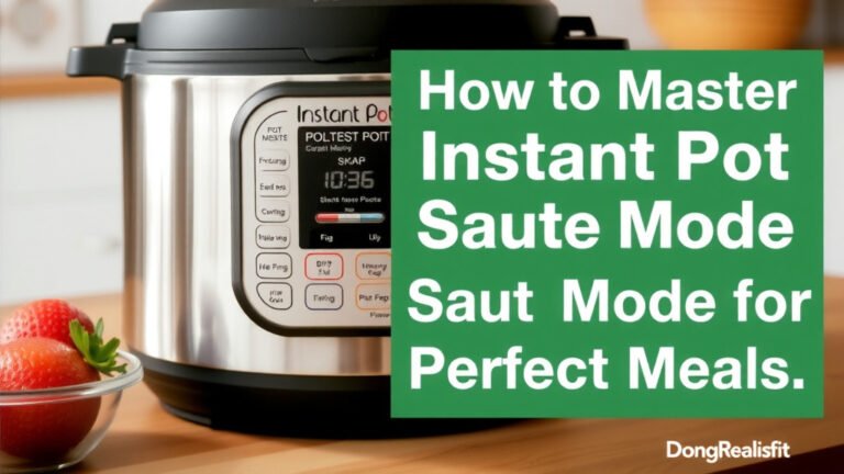 Master Instant Pot Saute Mode for Perfect Meals