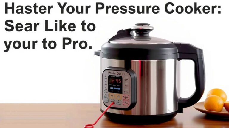 Master Your Pressure Cooker: Sear Like a Pro