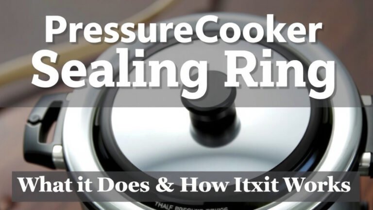 Pressure Cooker Sealing Ring: What It Does & How It Works