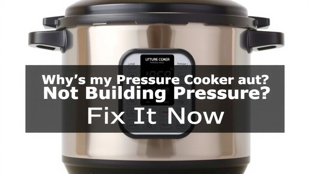 Pressure Cooker Not Building Pressure? Fix It Now