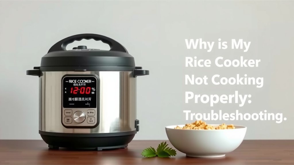 Rice Cooker Not Cooking Properly Troubleshooting Guide