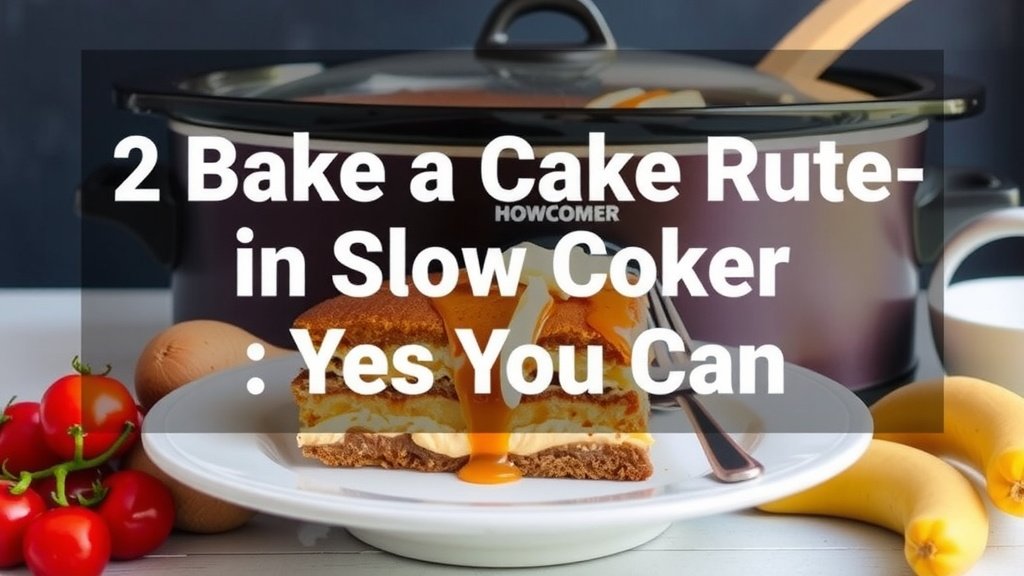 Bake a Cake in a Slow Cooker: Yes You Can