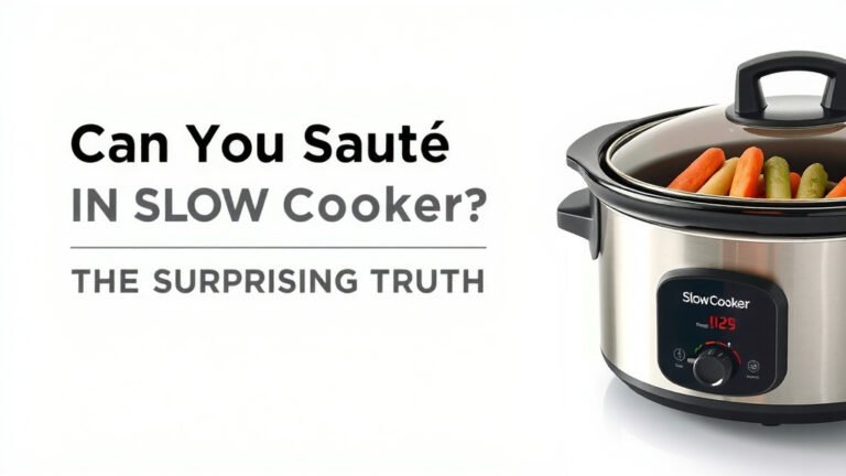Can You Sauté in a Slow Cooker? The Surprising Truth