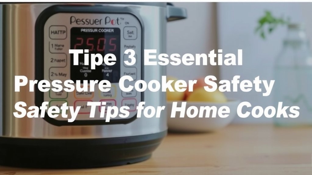 Essential Pressure Cooker Safety Tips for Home Cooks