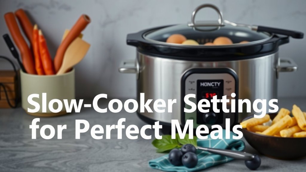 Master Your Slow Cooker Settings for Perfect Meals