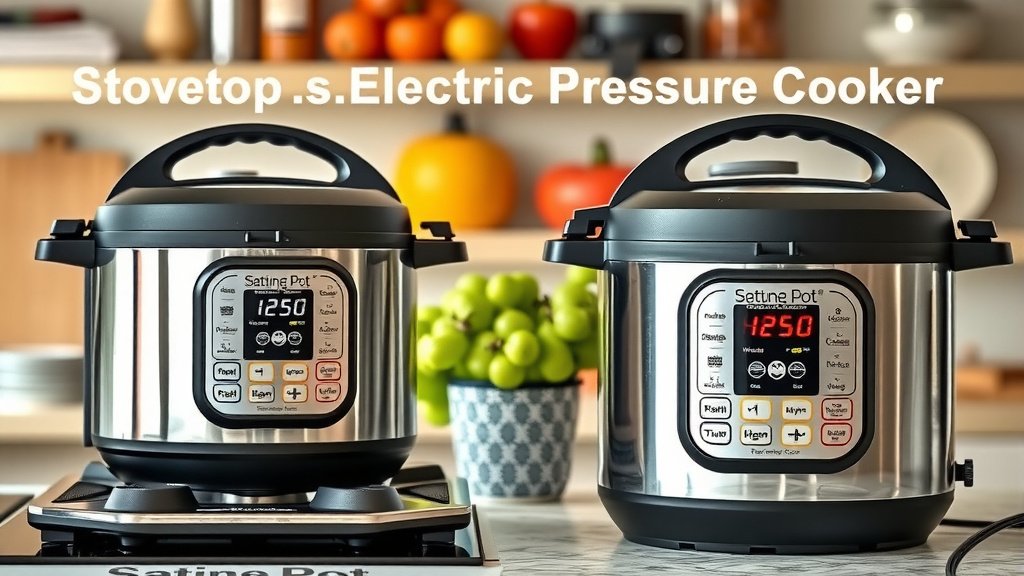 Comparing Stovetop vs. Electric Pressure Cookers