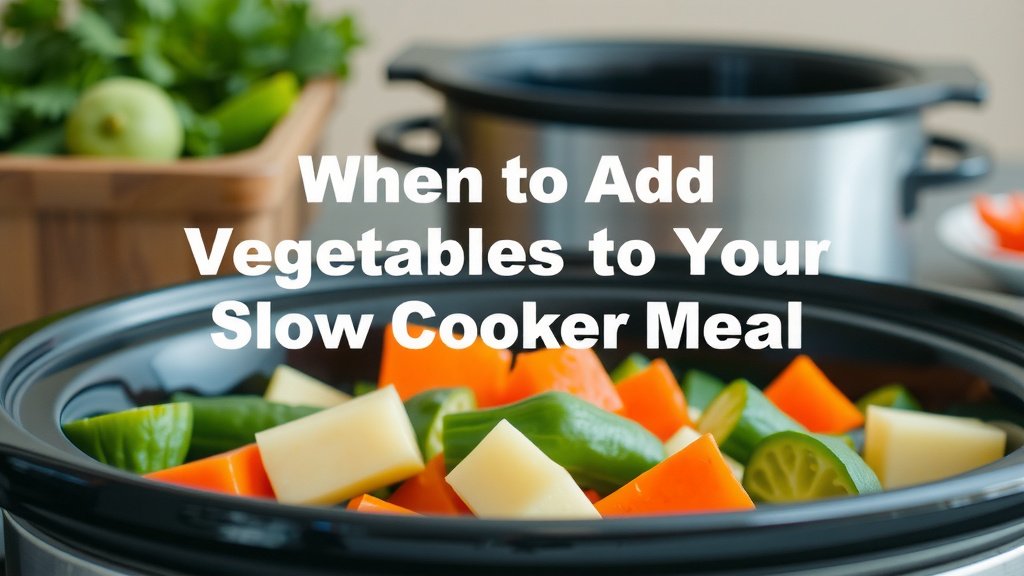 When to Add Vegetables to Your Slow Cooker Meal