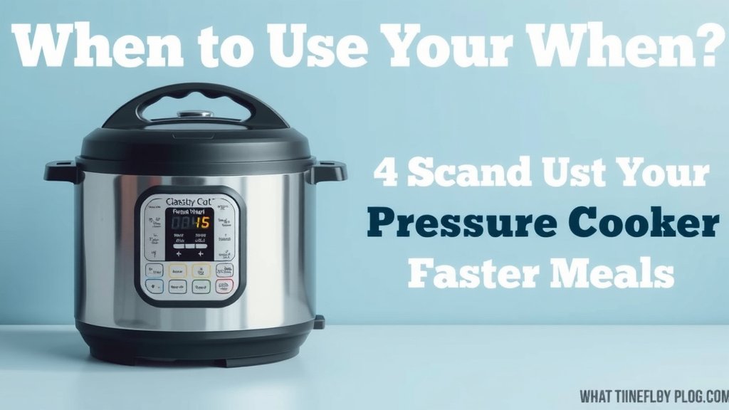 When to Use Your Pressure Cooker for Faster Meals