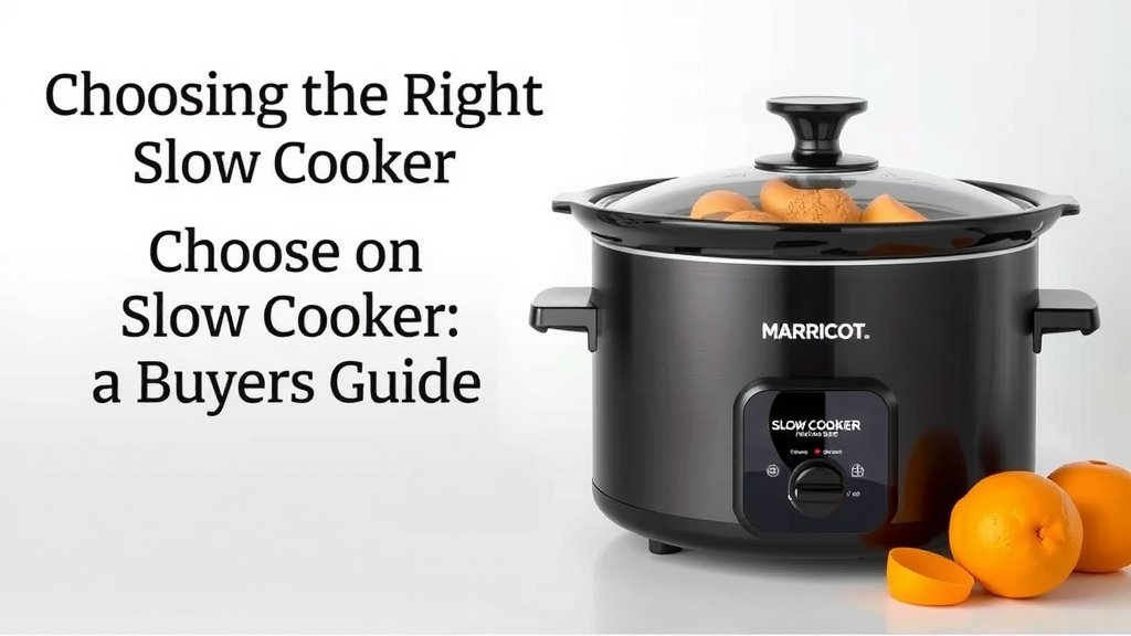 Choosing the Right Slow Cooker: A Buyer's Guide