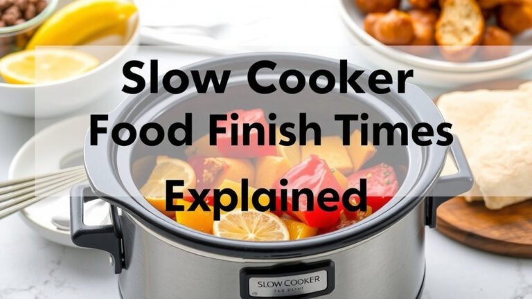 Slow Cooker Food Finish Times Explained