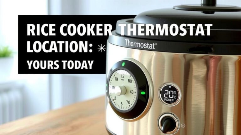 Rice Cooker Thermostat Location: Find Yours Today
